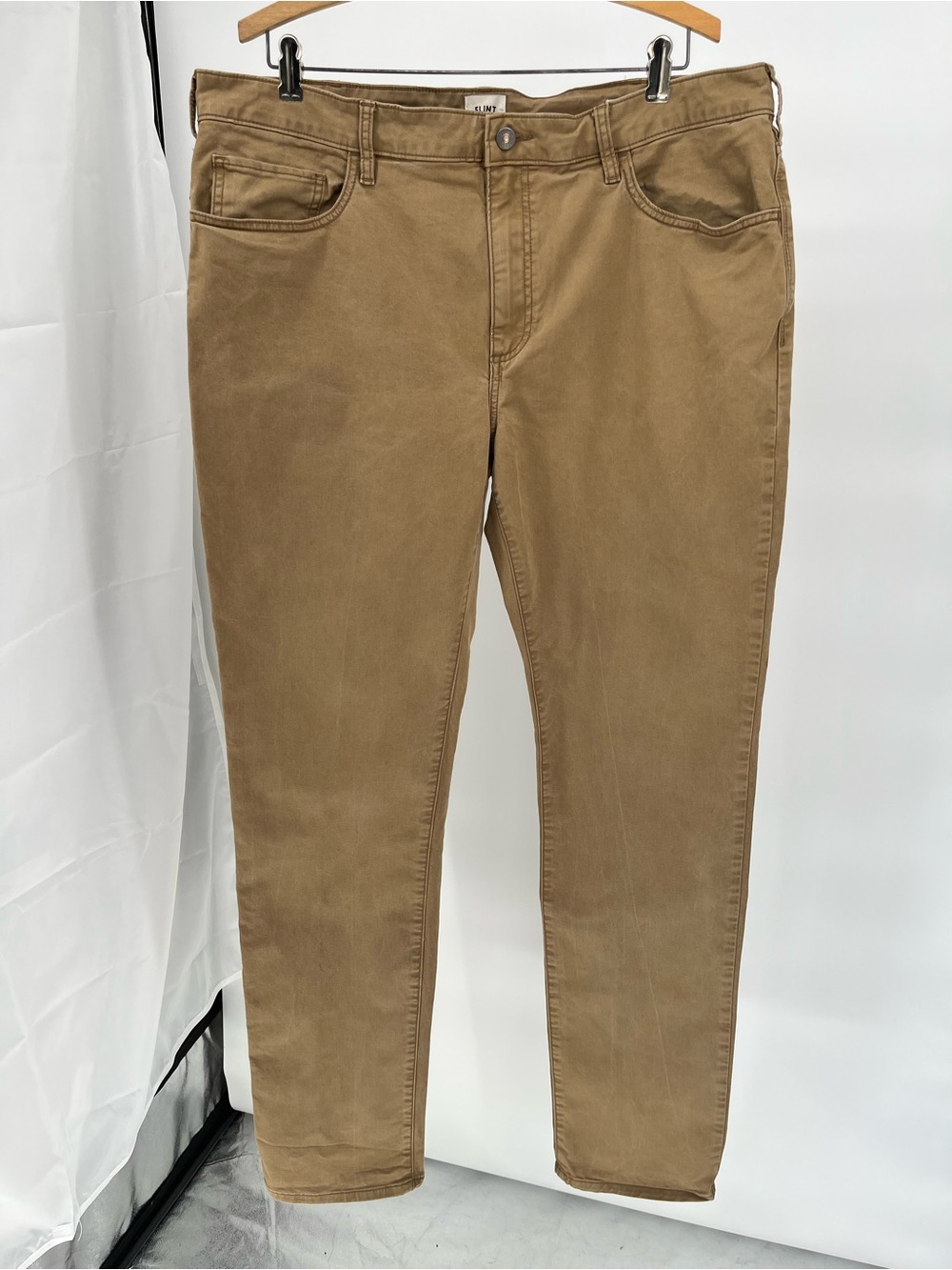 Flint and Tinder 365 Athletic Tapered Fit Pants 38x36 Khaki Stretch Chino Men’s
